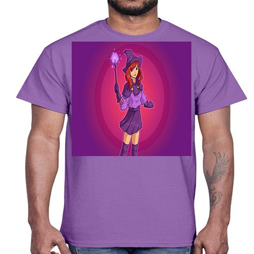 Magician school girl 181#- anime- Cotton Tee