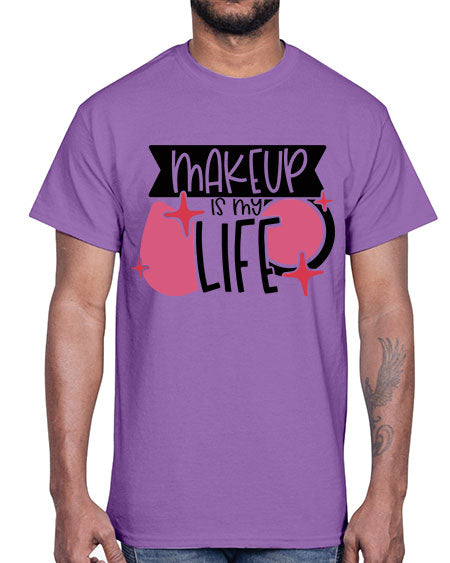 Makeup Is My Life Style 45#-makeup Cotton Tee