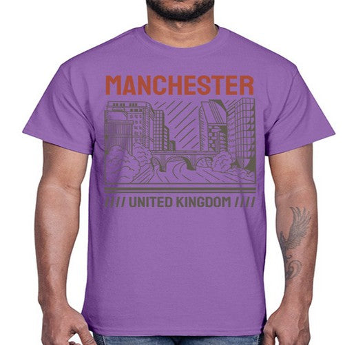 Manchester 1228#- cities- Cotton Tee
