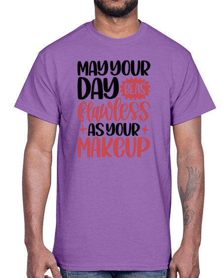 May Your Day Be As Flawless As Your Makeup Style 37#-makeup Cotton Tee