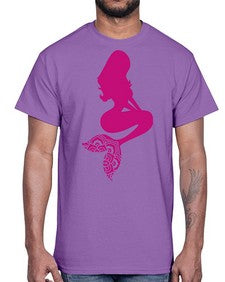 MermaidMandalaUpdated 933#- mandala- Cotton Tee
