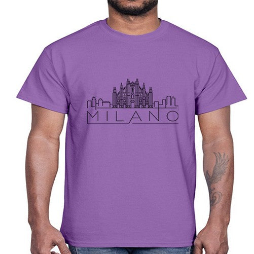 Milano Minimal Skyline 1299#- cities- Cotton Tee