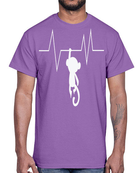 Monkey Heartbeat 14#- monkey- Cotton Tee
