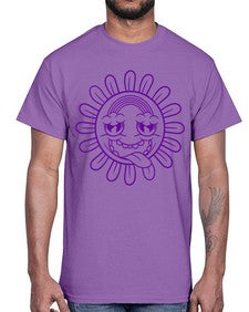 Moody sunflower 184#- cartoon general- Cotton Tee