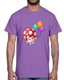 Mushroom 191#- cartoon food- Cotton Tee