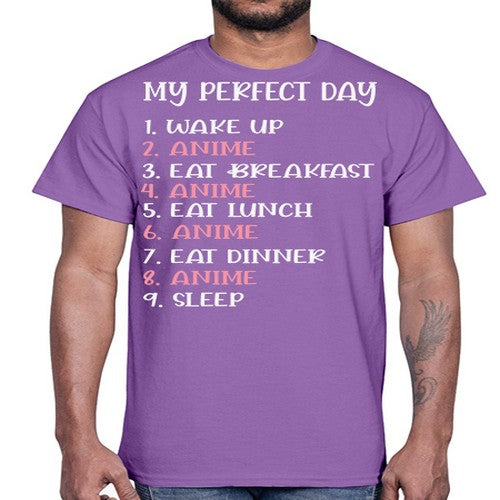 My Perfect Day Funny Kawaii Anime 269#- anime- Cotton Tee