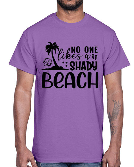 No one likes a shady beach 01#- summer- Cotton Tee