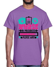 Nurse In Progress Please Wait Style Style 1160#- nurse- Cotton Tee