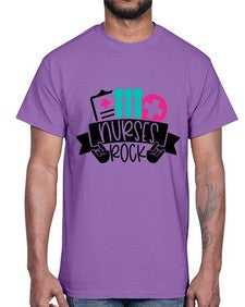 Nurses Rock Style Style 1253#- nurse- Cotton Tee