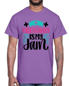 Nursing Is My Jam Style Style 1273#- nurse- Cotton Tee