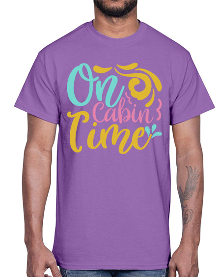 ON CABIN TIME Style 59#- summer- Cotton Tee
