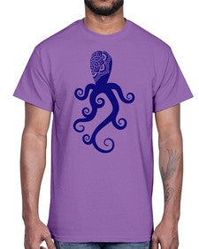 OctopusMandalaPNG 960#- mandala- Cotton Tee