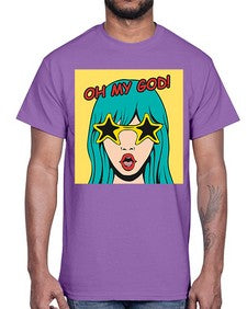 Oh My God 963#- art pop art- Cotton Tee