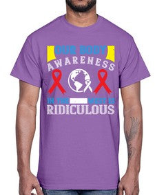 Our body awareness in the West is ridiculous Style 33#- Self awareness- Cotton Tee