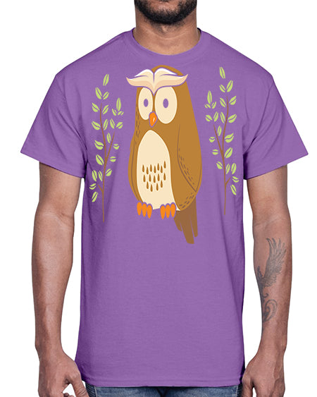 Owl of Athena Long Sleeve A TurtleRabbit 14#- owl- Cotton Tee