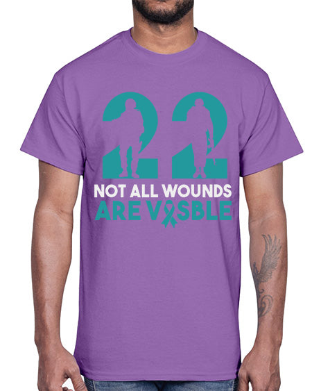 PTSD Awareness Month Support 10#- PTSD- Cotton Tee