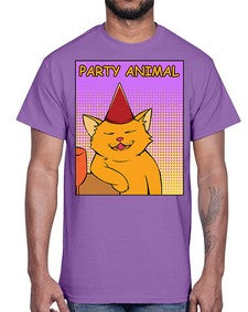 Party Animal 978#- art pop art- Cotton Tee