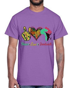 Peace Love Juneteenth Day Fist Png 8#- black juneteenth- Cotton Tee