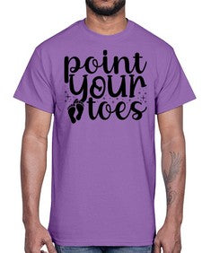 Point your toes 172#- ballet- Cotton Tee