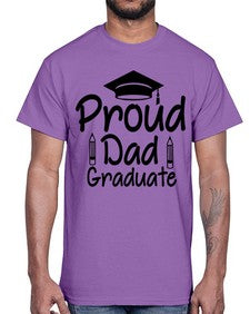 Proud Dad Graduate 698#- graduation- Cotton Tee