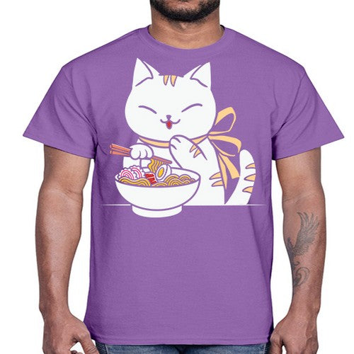 Ramen Cat Kawaii Anime Tee Japanese 280#- anime- Cotton Tee