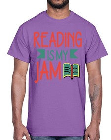 Reading is my jam 702#- librarian- Cotton Tee