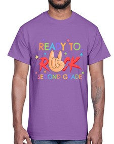 Ready to Rock second Grade 735#- second grade- Cotton Tee