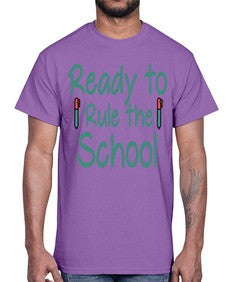Ready to Rule the School 740#- graduation- Cotton Tee