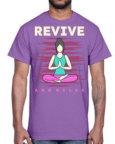 Revive and Relax 500#- yoga- Cotton Tee