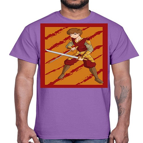 Samurai boy 95#- anime- Cotton Tee