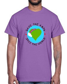 Save the Arts Save the world 170#- art pop art- Cotton Tee