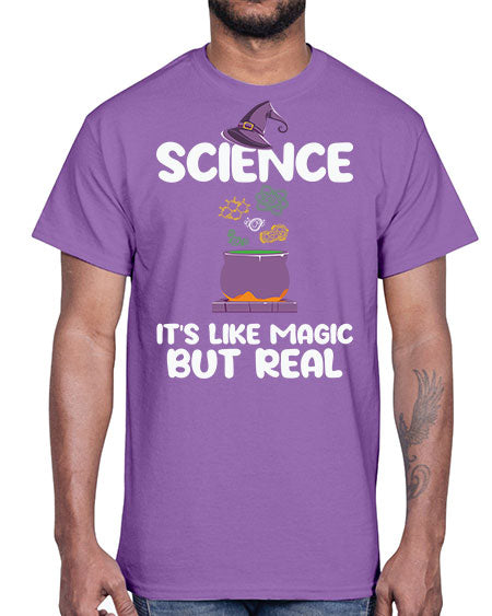ScienceItsLikeMagicButScientistSkinite Scientist Skinite 48#- general science- Cotton Tee