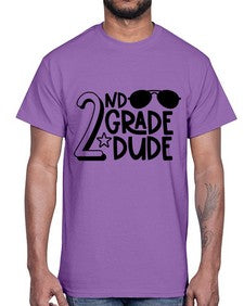 Second Grade Dude 816#- second grade- Cotton Tee