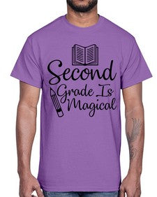 Second Grade Is Magical 820#- second grade- Cotton Tee