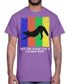 Set the Stage 515#- yoga- Cotton Tee