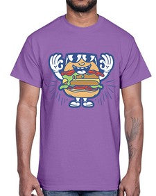 Sir burger 206#- cartoon food- Cotton Tee