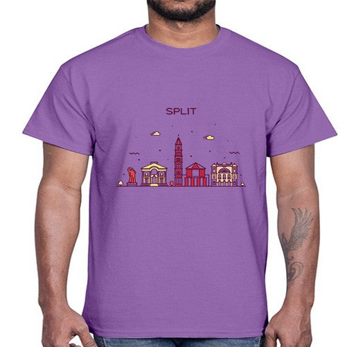 Split 1877#- cities- Cotton Tee