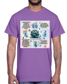 Straight Aquarius 468#- aquarius- Cotton Tee