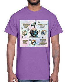 Straight Capricorn 471#- capricorn- Cotton Tee