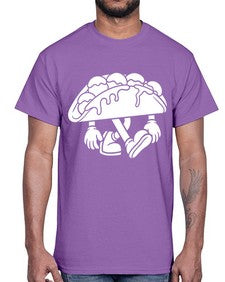 Stranger tacos 235#- cartoon food- Cotton Tee