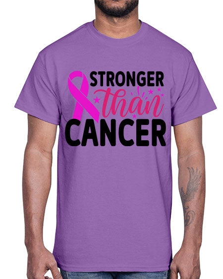 Stronger Than Cancer 6#- breast cancer- Cotton Tee