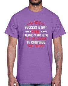 Success is not final Failure is not fatal Style 1429#- nurse- Cotton Tee