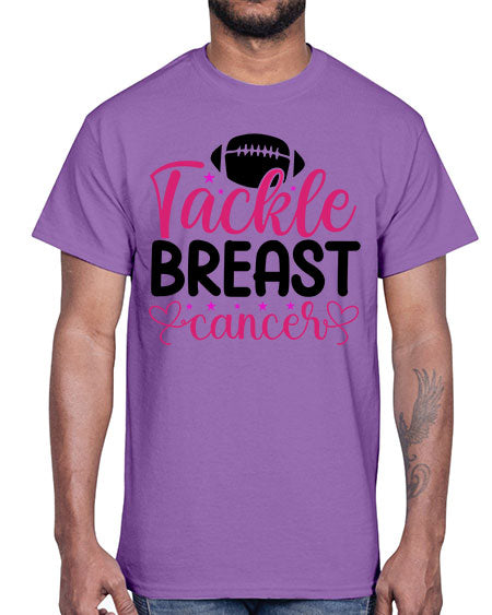 Tackle Breast Cancer 4#- breast cancer- Cotton Tee