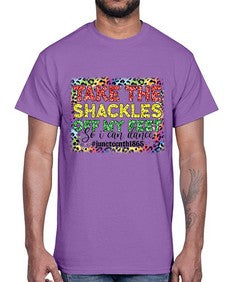 Take The Shackles Off My Feet Juneteenth 34#- black juneteenth- Cotton Tee