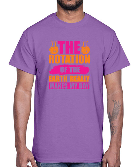 The Rotation Of The Earth Really Makes My Day 14#- nature- Cotton Tee