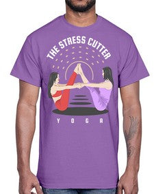 The Stress Cutter 562#- yoga- Cotton Tee