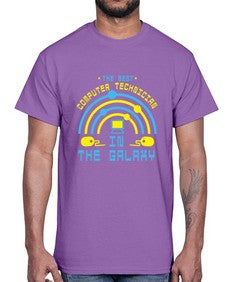The best computer technician in the galaxy 13#- computer- Cotton Tee