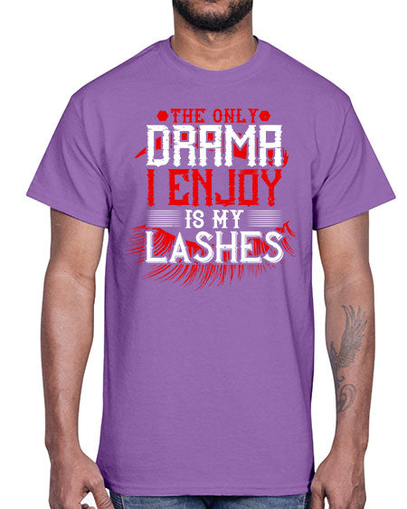 The only drama I enjoy is my lashes Style 182#-makeup Cotton Tee