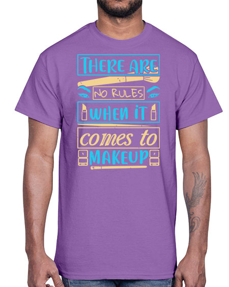 There are no rules when it comes to makeup Style 180#-makeup Cotton Tee