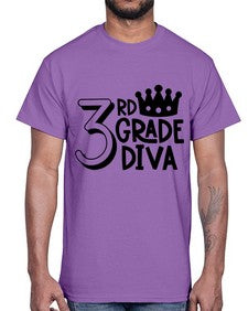 Third Grade Diva 953#- third grade- Cotton Tee